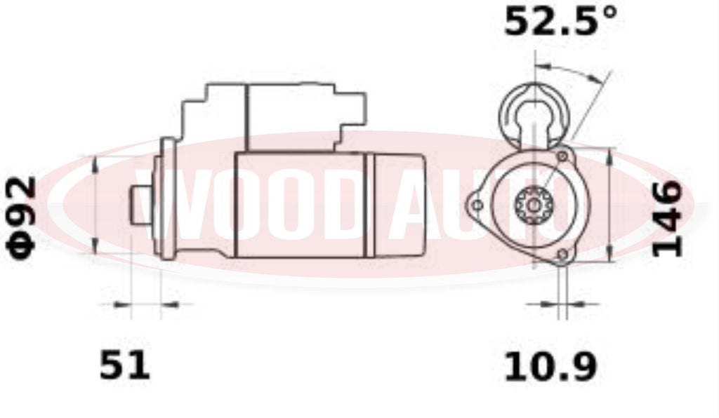 Startmotor Jenbacher OE Mahle