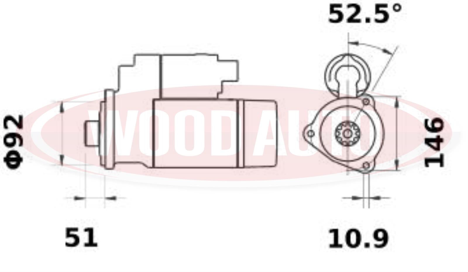 Startmotor Jenbacher OE Mahle