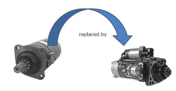 Startmotor CAV 11 kugg CW
