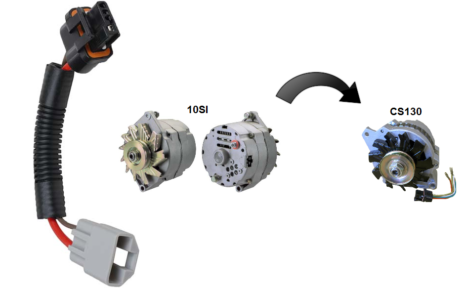 Cable 10Si to CS130 Med laddlampa